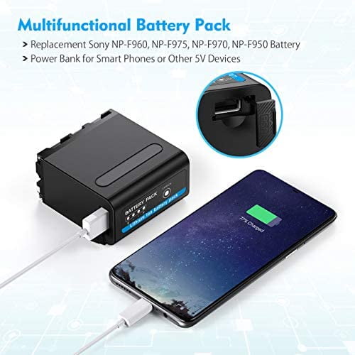 Powerextra Multifunctional Battery Pack Power Bank with USB Output for