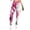 Yoga 2#Pink, variant on WAYUTE Yoga Pants Women Tummy Control Stylish Prints Soft Sports Yoga Trousers Stretchy Fit Trendy for Laides Running 2XL