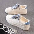 thumbnail image 1 of Zapatos blancos de mujer para otoño, zapatillas deportivas informales de cuero para mujer, zapatillas coreanas con tacón de aguja, 1 of 5