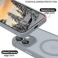 thumbnail image 2 of UTAH-iPhone 16 Plus Case with MagSafe, Phone Case iPhone 16 Plus Magnetic Slim Thin Translucent Matte Back Shockproof Anti-Yellow Protective Cover Case for iPhone 16 Plus Hell Gray, 2 of 4