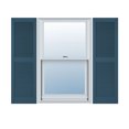 thumbnail image 1 of 18"W x 25"H Lifetime Vinyl, Custom Straight Top Center Mullion, Open Louver Shutters, w/Shutter-Loks (Per Pair), Classic Blue, 1 of 12