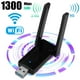 Redcolurful 1300mbps 2.4g/5g Dual-band Usb3.0 Wifi Adapter With Antenna For Desktop/mac/laptop Computers - image 1 of 8