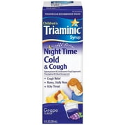 Triaminic: Grape Flavor Liquid Children's Night Time Cold & Cough Syrup, 8 fl oz