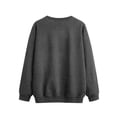thumbnail image 4 of Women Blouses Melanin Sweatshirts for Women Petite Womens Sweatshirts Workout Sweater Long Sweat Shirts Yoga with plus Size Clothes Long Sleeve Pack Sweatshirt Warm 9 Sweat Shirts Teenager Dark Gray, 4 of 4