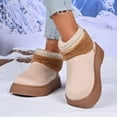 thumbnail image 4 of Gealkoca Women Fuzzy Boots Women Casual Round Toe Comfortable Thick Bottom Snow Boots Fleece Lining Warm Cozy Winter Boots, 4 of 9
