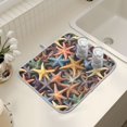 thumbnail image 7 of Ryvnso Starfish Pattern Dish Drying Mat for Kitchen Countertop 18x24 Large Dish Pad Drainer Rack Dish Sink Mats, 7 of 7