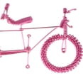 thumbnail image 3 of Modelo tándem de metal para manualidades, colección para el hogar, decoración de escritorio, juguetes para aficionados al ciclismo Rosado, 3 of 7