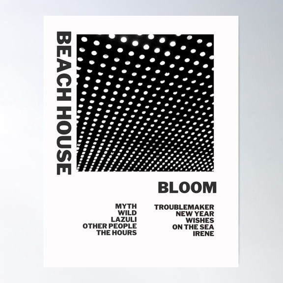 Bloom By Beach House Poster Wall Art, Modern Wall Decor For Living Room Bedroom, 12x18 UNFRAMED