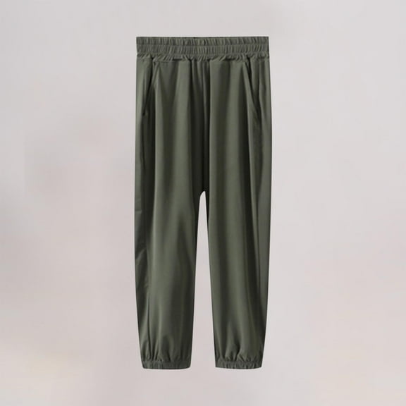 Teens Pants with Pockets Size 4-16 Juniors Boys Lightweight Tapered Leg Elastic Waist Solid Color Quick-Dry Loungewear Workout Hiking Pant