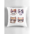 thumbnail image 6 of Ryan; Funny Cat Wearing Sunglasses Throw Pillow Cover 45x45cm – Humorous Cat Lover Decorative Cushion Case for Kids, Gift, 6 of 7