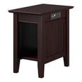 thumbnail image 2 of AFI Nantucket Table d'Appoint en Bois Massif de 14 Pouces avec Chargeur Intégré, Espresso, 2 of 7