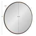 thumbnail image 7 of Kate and Laurel Caskill Glam Round Framed Wall Mirror, 30 Inch Diameter, Bronze, Modern Circular Mirror for Wall Décor, 7 of 7