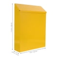 thumbnail image 2 of WEUVEB 1Ud Caja Sugestiva De Hierro Amarillo Estilo Europeo Para Uso Funcional Y Decorativo, 2 of 8