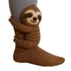 thumbnail image 3 of 3D Knit Animal Socks, Animal Socks Hand Crocheted, Double-layer cotton, Warm embrace for Men, Women, Teenagers, Adults, 3 of 4
