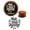 Brown, variant on Printtoo Craft Textile Stamp Make Today Awesome Round Wooden Rubber Stamps Scrap-booking-5 Inch