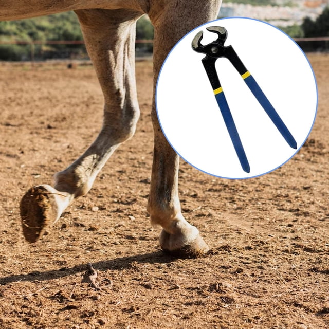 Recortadora de pezuñas de caballo, cizalla de corte de pezuñas de cabra, herramientas de herrador multiusos, mango ergonómico, pinzas para pezuñas de shamjiam Alicates para pezuñas