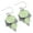 Prehnite, variant on Natural Labradorite Earring 925 Sterling Silver Handmade Jewelry