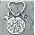 thumbnail image 3 of Friend Keychain, Silver Good Friends Are Like Stars Keychain- Flip Flop Beach Friend Jewelry for Women, 3 of 3
