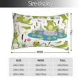 thumbnail image 2 of Balery Cartoon Frogs Funda de Cojín Estampada, Regalos para Mujeres, Regalos de Amor para Ella, Regalos para Novia o Esposa, Funda de Almohada-16"x24", 2 of 6