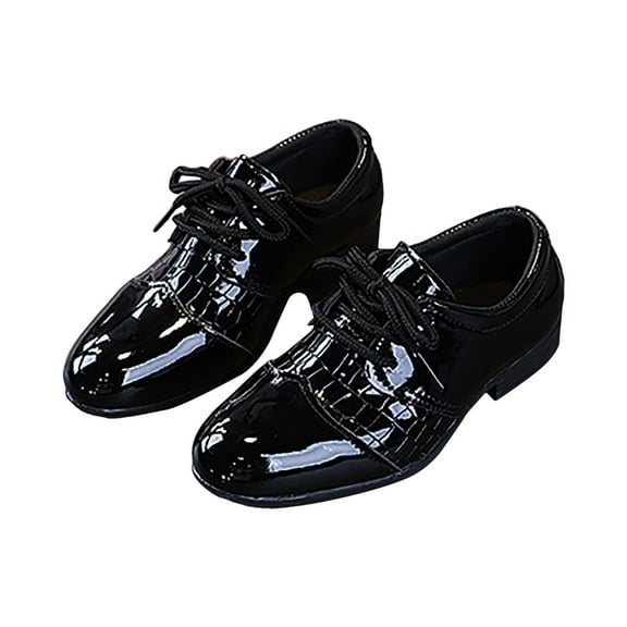 Mepaouo Boys Girls Dress Shoes Toddler Little Big Kid School Uniform Oxfords Lace up Slip on Loafers