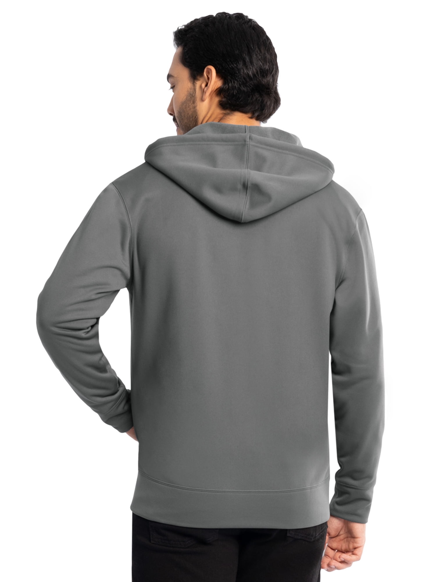 Wrangler Workwear Men's Full Zip Performance Fleece Hooded Work Jacket, Size S-5XL