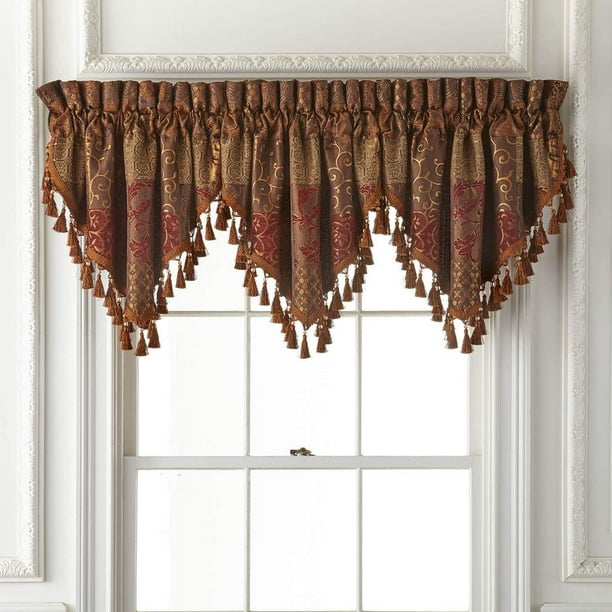 Croscill Galleria Ascot Valance With Red Finish 2A0454O06405/610