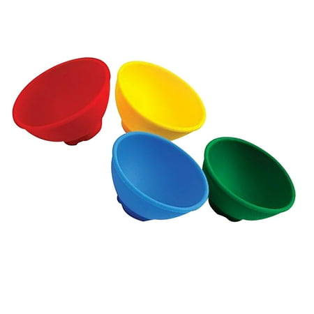 

4pcs Baby Feeding Bowl Rice Bowls Silicone Bowls Mini Bowls Seasoning Bowl Drop Resistance Bowls for Kids (Yellow + Green + Blue + Red)