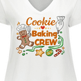 thumbnail image 4 of Inktastic Cute Cookie Baking Crew Women's Plus Size V-Neck T-Shirt, 4 of 5