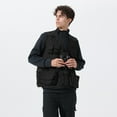 thumbnail image 6 of Youthup Men's Multi-Pocket Fleece Vest with Gear Loops - Zip Front V-Neck Sleeveless Jacket for All-Season Outdoor Activities, 6 of 10