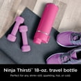 thumbnail image 4 of Ninja Thirsti 18oz. Travel Water Bottle, Stainless Steel, Leak Proof, 24 Hours Cold, Pink, 4 of 7