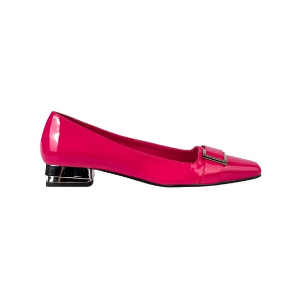Ninety Union Dove Metallic Heel And Buckle Flat, Fuchsia, 10