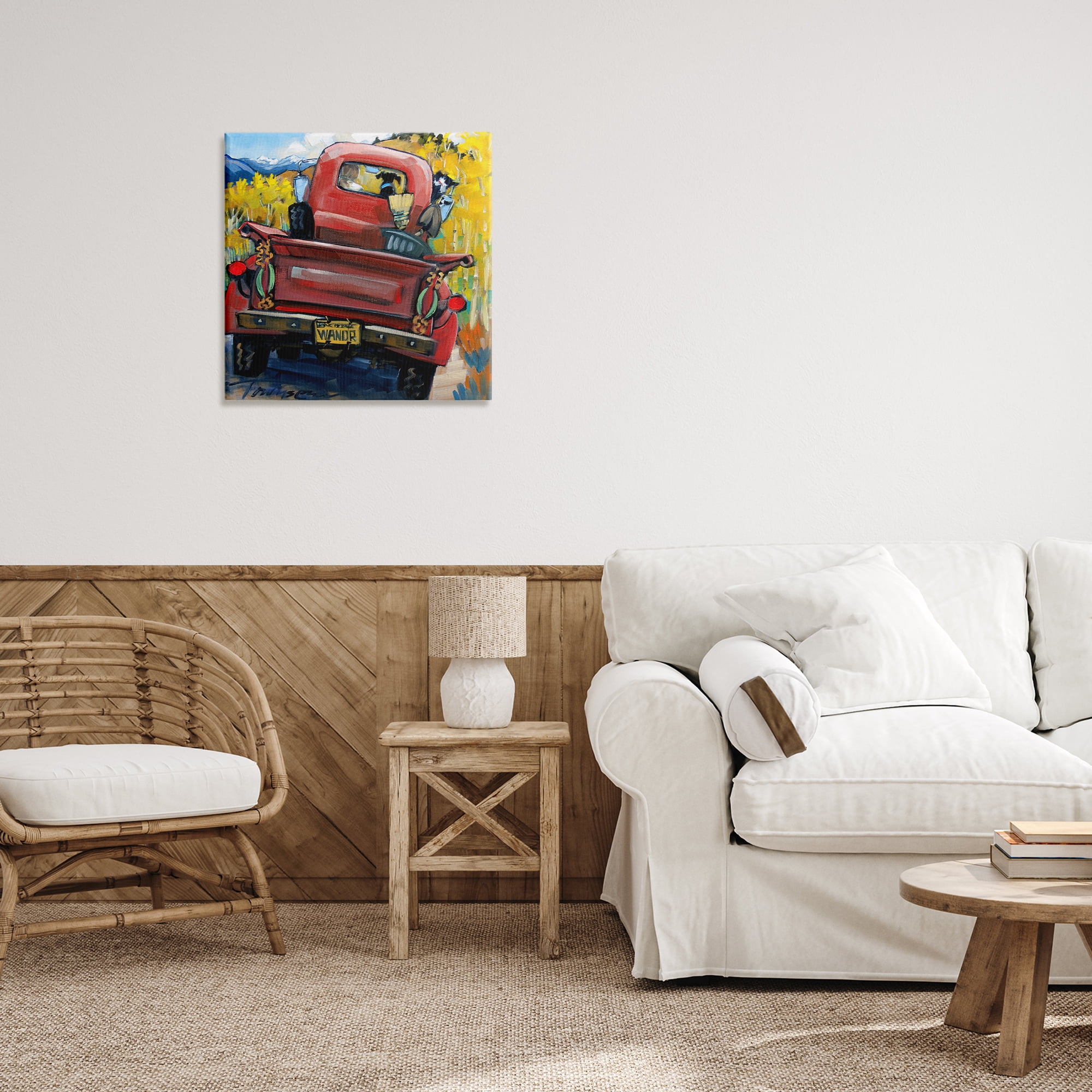 Stupell Industries Wander Truck Through Wheat Grass Canvas Wall Art, design by CR Townsend