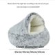 thumbnail image 3 of Spring 2 In 1 Cat Bed Round Pet Bed House Dog Bed Sleeping Bag Sofa Cushion Nest For Small Dogs Cats Kitten  dog house ShopWise Round, 3 of 14