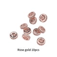 thumbnail image 3 of Jumpingount 10 piezas de DIY Beadwork Spacer Zircon decoración cuentas costura perlas joyería hacer artesanía decorativa Ropa, zapatos y accesorios Miscelánea Oro rosa, 3 of 6