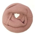 thumbnail image 2 of Wrapables® Winter Warm Knitted Infinity Scarf and Beanie Hat Set, Pink Petal, 2 of 8