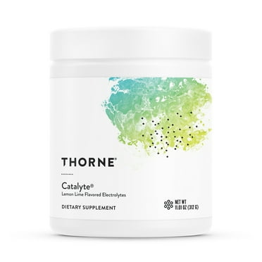 THORNE Catalyte - Electrolyte Replenishment and Energy Restoration Supplement* - No Artificial Sweeteners - NSF Certified for Sport- Lemon Lime - 11.01 Oz