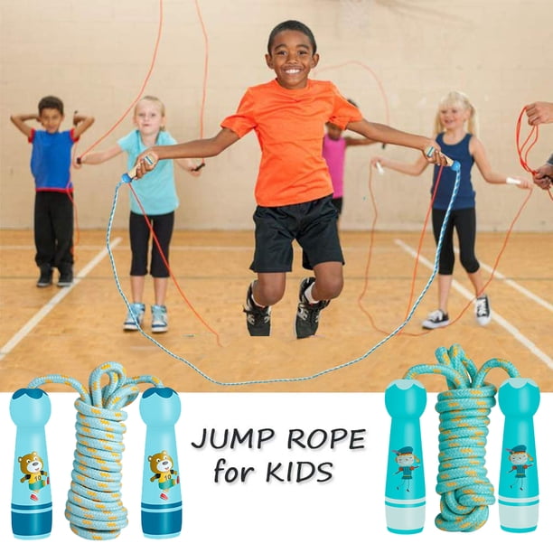 Corde à Sauter Pour Enfants – Réglable, Poignées Confortables, Design Arc-en-ciel Dégradé – Lot De 20