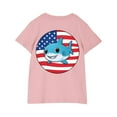 thumbnail image 4 of YABCSAZ 4th of July Baby Boys Girls Outfits Short Sleeve Tops Summer Casual T-Shirts American Flag Star Shirts Toddler Kids Patriotic Clothes Unisex Tops Independence Day Tops 5 Years, 4 of 8