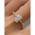 thumbnail image 2 of 3Ct Radiant Cut Real Moissanite Diamond Engagement Ring 14K Yellow Gold Plated, 2 of 6