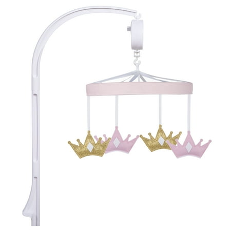 UPC: 0846216066153 | Sammy & Lou Girl Tiara Princess Musical Crib Mobile