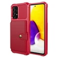 thumbnail image 7 of Tarise Galaxy A53 5G Wallet Case, RFID Blocking Card Holder Slot Kickstand Magnetic Button Closure Women Men Heavy Duty Shockproof Rugged Back Case Cover for Samsung Galaxy A53 5G 2022, Red, 7 of 7