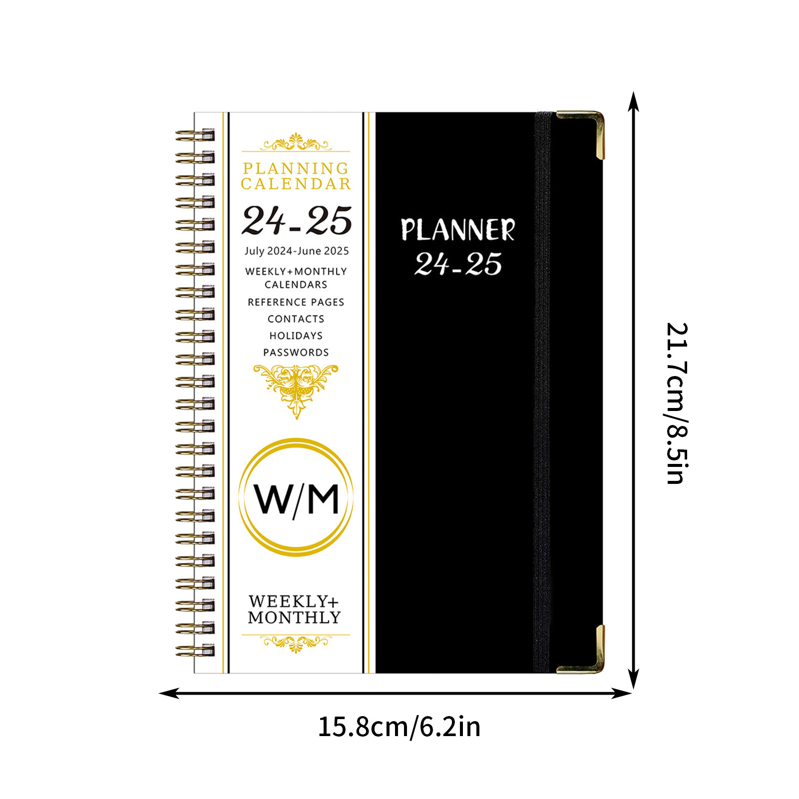 20242025 English Schedule A5 Plan Book With Separating Pages Plan