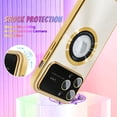 thumbnail image 2 of for iPhone 14 Pro Max Case 【Support for Magsafe】 Logo View Magnetic Plating Luxury Elegant Case New Camera Lens Protection Shockproof Corner Back Cover -Gold, 2 of 12