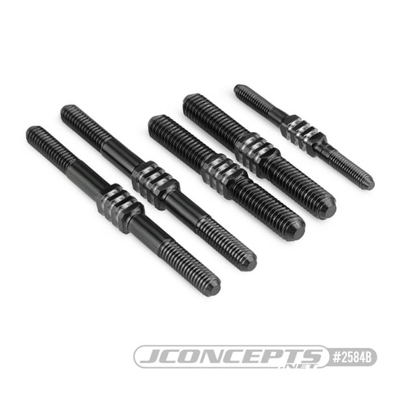JConcepts 2584B Titanium Turnbuckle Set: Mugen MBX-8 Fin Black (5)