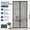 Privacy Silver, variant on 62 x 81 Inch Magnetic Screen Door, Fits 60 x 80 Inch Doors, Reinforced Polyester Mesh with Full Frame Hook & Loop, Hands-Free Magnetic Closure, Bug and Insect Barrier