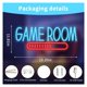 thumbnail image 4 of Letrero De Neón "Game Room" Regulable Por USB Para Bar, Sala De Juegos, Dormitorio, Hotel, Fiesta O Sala De Juegos 39x30cm, 4 of 7