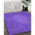 thumbnail image 2 of Ahgly Company Indoor Rectangle Patterned Lovely Purple Area Rugs, 4' x 6', 2 of 6