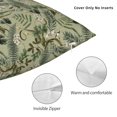 thumbnail image 3 of Wukai Tropical Plants Green Premium Polyester Fleece Pillow Covers with Hidden Zipper Closure,Luxuriously Soft and Durable-12"x12", 3 of 7