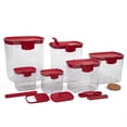 thumbnail image 1 of Progressive International Prepworks ProKeeper 6 Pièces Conteneur de Stockage Set, Rouge, 1 of 9