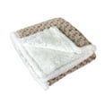 thumbnail image 2 of Faux fur rev sherpa throw Taupe 50x60, 2 of 4